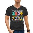 Future Class Of 2029 I Survived Passed 5th Grade Graduation Men's V-Neck T-Shirt