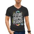 Future Graphic Er Graduation School Toddler Women Men Men's V-Neck T-Shirt