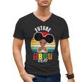 Future HBCU Grad Graduate Afro Girl College Graduation Men's V-Neck T-Shirt