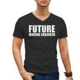 Future Marine Engineer College Graduate Graduation Men's V-Neck T-Shirt