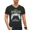 Gamer Dad Gaming Shirts Fathers Day Video Game Daddy Men's V-Neck T-Shirt