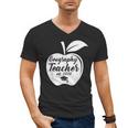 Geography Teacher Est 2018 School GraduationShirt Men's V-Neck T-Shirt