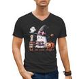 Ghost Reading Book Coquette Bow Halloween Girl Toddler Kid Men's V-Neck T-Shirt