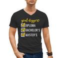 Goal Digger Inspirational Quotes Master's Degree Graduation Men's V-Neck T-Shirt
