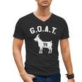 GOAT Number 14 Greatest Of All Time Dad Joke Men's V-Neck T-Shirt