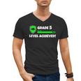 Grade 5 Level Achieved Video Gamer 5th Grade Graduation Men's V-Neck T-Shirt