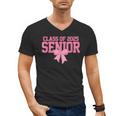 Graduate 2025 Class Of 2025 Senior Coquette Bow Graduation Men's V-Neck T-Shirt
