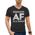 Graduated AF 2018 Senior Graduation Shirt Men's V-Neck T-Shirt