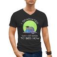 I Graduated Can I Go Back To Bed Now Cat Graduation For Men Women Girls Kids Men's V-Neck T-Shirt