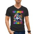 Graduation 1st Grade Unicorn Nailed It Girls Grad Magical Men's V-Neck T-Shirt