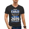 Graduation 2019 TShirt Proud Dad Of Senior Men's V-Neck T-Shirt