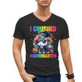 Graduation I Crushed Kindergarten Unicorn Girls Grad Magical Men's V-Neck T-Shirt