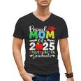 Graduation Proud Mom Of 2025 Kindergarten Graduate Men's V-Neck T-Shirt