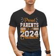 Graduation Proud Parents Of a 2024 Graduate For Mom And Dad Men's V-Neck T-Shirt