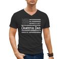 Grateful Dad Father's Day Papa Daddy Best Dad Men's V-Neck T-Shirt Grateful Dad Father's Day Papa Daddy Best Dad Men's V-Neck T-Shirt