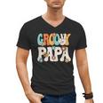 Groovy Papa Dad Retro Hippie 60s 70s Party Outfit Men Men's V-Neck T-Shirt