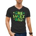 Groovy St Patrick's Day Apparel One Lucky Dad Shirt Small Modern Groovy St Patrick's Day Shirt Men's V-Neck T-Shirt Groovy St Patrick's Day Apparel One Lucky Dad Shirt Small Modern Groovy St Patrick's Day Shirt Men's V-Neck T-Shirt