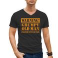 Grumpy Old Man Tee Shirt For Grandfathers Dads Father's Day Men's V-Neck T-Shirt