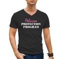 Halloween Dad Mom Daughter Adult Costume Princess Security Men's V-Neck T-Shirt Halloween Dad Mom Daughter Adult Costume Princess Security Men's V-Neck T-Shirt