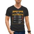 Handyman Hourly Rate Fathers Day Dad Men's V-Neck T-Shirt Handyman Hourly Rate Fathers Day Dad Men's V-Neck T-Shirt