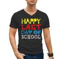 Happy Last Day Of School Graduation Teachers Student Men's V-Neck T-Shirt