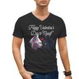 Happy Valentines Day Self Introvert Humor Antisocial Men's V-Neck T-Shirt