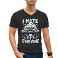 I Hate Everyone Introvert Anti-Social Dark Humor Men's V-Neck T-Shirt