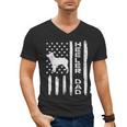 Heeler Dad Flag Vintage Blue Red Cattle Dog Patriot Men Men's V-Neck T-Shirt