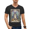 The Hermit Cat Tarot Card Introvert By Georgi Men's V-Neck T-Shirt