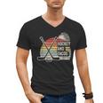 Hockey And Tacos Retro Nostalgia Lovers Men's V-Neck T-Shirt
