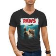 Humorous Paws Parody Cat Mouse For Cat Lover Cat Mom Cat Dad Men's V-Neck T-Shirt
