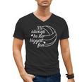 I'Ll Always Be Her Biggest Fan Cool Volleyball Mom Dad Coach Men's V-Neck T-Shirt I'Ll Always Be Her Biggest Fan Cool Volleyball Mom Dad Coach Men's V-Neck T-Shirt