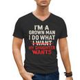 I'm a Grown Man I Do What My Daughter Wants Dad Men's V-Neck T-Shirt