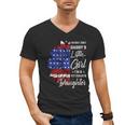 I'm Not Just a Daddy's Little Girl I'm a Veteran's Daughter Small Men's V-Neck T-Shirt