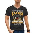 I'm A Super Proud Dad Of A 2025 Master's Degree Graduate Men's V-Neck T-Shirt
