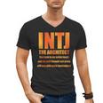 INTJ Architect Personality Introvert Sarcastic Orange Men's V-Neck T-Shirt INTJ Architect Personality Introvert Sarcastic Orange Men's V-Neck T-Shirt