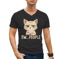Introvert Anime Cat Ew People Men's V-Neck T-Shirt Introvert Anime Cat Ew People Men's V-Neck T-Shirt