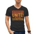Introvert Antisocial Sarcasm Introverts Unite Anti Social Men's V-Neck T-Shirt
