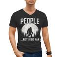 Introvert Bigfoot People Not A Big Fan Dad Joke Men's V-Neck T-Shirt