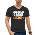 Introvert Corgi Mom Dog Pet Morca Works Dog For Men Women Men's V-Neck T-Shirt Introvert Corgi Mom Dog Pet Morca Works Dog For Men Women Men's V-Neck T-Shirt