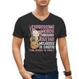 Introvert Guitarist Expressing Words Through Guitar Melody Men's V-Neck T-Shirt Introvert Guitarist Expressing Words Through Guitar Melody Men's V-Neck T-Shirt