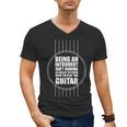 Introvert Guitarist Play Guitar Instrument Music Acoustic Men's V-Neck T-Shirt