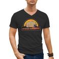 Introvert Me Happy Retro Sunset Capybara Tee Men's V-Neck T-Shirt Introvert Me Happy Retro Sunset Capybara Tee Men's V-Neck T-Shirt