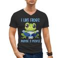 Introvert Herpetologists Amphibian Frog Lover Men's V-Neck T-Shirt Introvert Herpetologists Amphibian Frog Lover Men's V-Neck T-Shirt