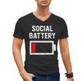 Introvert Low Social Battery Level Anti Social People Men's V-Neck T-Shirt Introvert Low Social Battery Level Anti Social People Men's V-Neck T-Shirt
