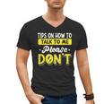 Introvert Tips On How To Talk To Me Please Don't Antisocial Men's V-Neck T-Shirt