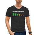 Introvert Tired Battery Men's V-Neck T-Shirt Introvert Tired Battery Men's V-Neck T-Shirt