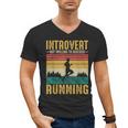 Introvert But Willing To Discuss Running Men's V-Neck T-Shirt Introvert But Willing To Discuss Running Men's V-Neck T-Shirt