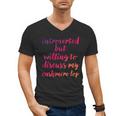 Introverted Willing To Discuss Cashmere Lop Introvert Men's V-Neck T-Shirt