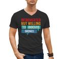Introverted But Willing To Discuss Drones Men's V-Neck T-Shirt Introverted But Willing To Discuss Drones Men's V-Neck T-Shirt